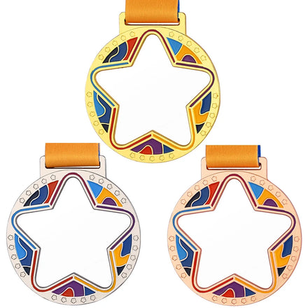 Unique Design Wholesale Price Custom Logo Creative Acrylic Medal Children's Medals Award Custom Transparent Medal Trophy
