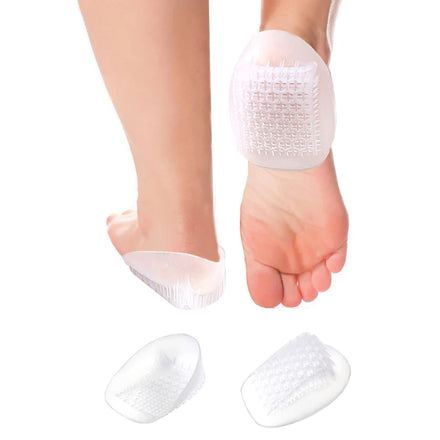 NEW Gel Heavy Duty Heel Cups U-Type Shock Absorption Heel Insert Heel Pain Relief Plantar Fasciitis Cushion Insoles