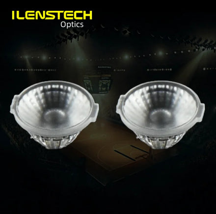 Ilenstech Led Spotlight Lenses 60 Degree PMMA Tir Lens 13mm with Black / White Holder Ilens705