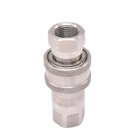 China HAL-LOK GT-02T-SP 304 Stainless Steel Polished Forged Hydraulic Quick Coupling Connector 1/8 to 1in2 Size 0~25MPa