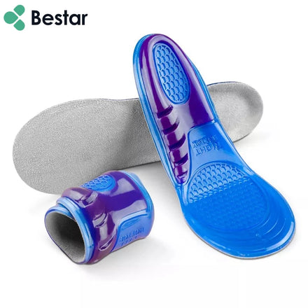 Shock Proof Silicone Running Gel Orthotic Shoes Insoles Orthopedic for Plantar