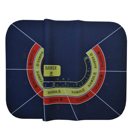 Hot Sale Oval Texas Hold'em Rubber Poker Mat 180*90cm Baccarat Chip Table Cloth for Gambling for Poker Games