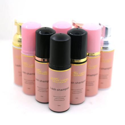 Wholesale Lash Shampoo Private Label Eyelash Extension Cleanser 60ml/100ml Rose Fume Eyelash Shampoo