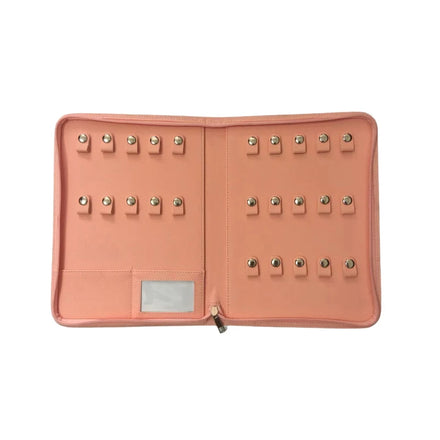 A4 Keys Organizer Case Pu Leather Zipper Portable Manager Landlord Zipper Key Holder for Real Estate Seller