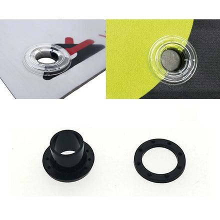 Wholesale Black Transparent Round 10mm Nickel-Free SGS Certified Snap Eyelet Fastener Plastic Grommets for Garment Bags
