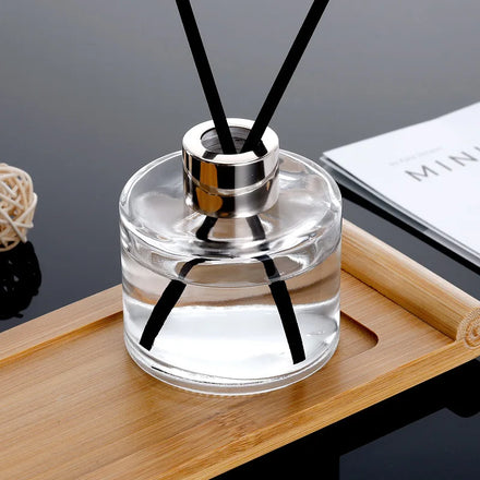 Wholesale Free Sample Round Glass Bottle Aromatherapy Aroma Reed Diffuser Bottle 50ml 100ml 150ml 200ml 250ml
