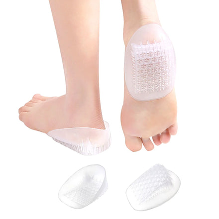 Silicone Full Coverage Plantar Fasciitis Shock Absorbing Deep Gel Heel Cups With Sensitive Raised Sides Heels Heel SpursHA00794