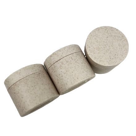 Eco Friendly 30ml 50ml 100ml 200g 250g Biodegradable Wheat Straw Plastic Cosmetic Container Plastic Cream Jar Pots