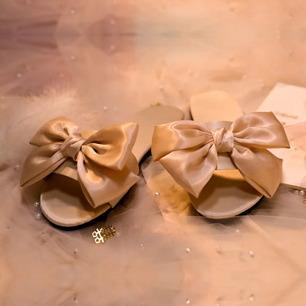 Bride slippers Ladies Gold Velvet Wedding Shoes Non-slip Embroidered Bride Wedding Shoes