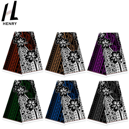 Henry Textile Fabric Design 100% Polyester Black Floral Print Womens Dress Fabrics by the Yard