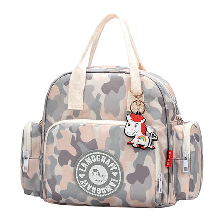 Multifunctional Waterproof Travel Lady Diaper Bag Fashion England Style Mummy Mom Backpack