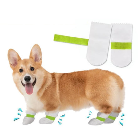 Small & Large Dog Paw Protectors Water-Proof Anti-Slip Non-Woven Disposable Pet Shoes in Classic Style