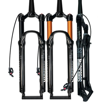 High-Strength Magnesium Alloy Front Air Suspension Fork 120mm Travel Disc Brake Compatible 26-29 Inch Mountain Bike Fork