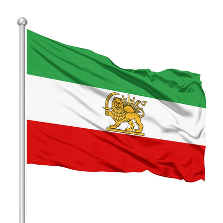 Promotional Product Lion Flag Customized Green White Red 3X5FT Outdoor Parade Advertising Flag with Buckle Iran Flag Iera