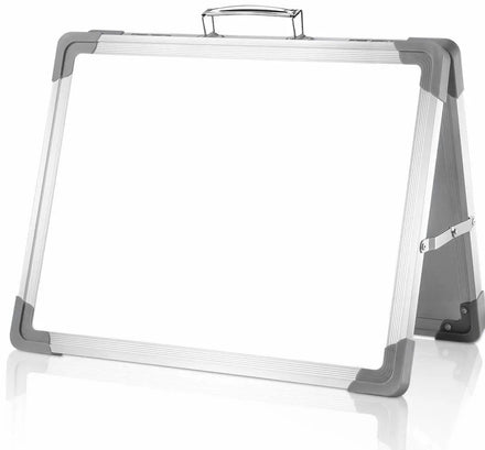 Double Sided Desktop Whiteboard and Mini Foldable Magnetic Whiteboard for Students and Kids Drawing