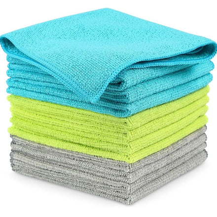 Microfiber Cleaning Cloths All-Purpose Cleaning Towels Soft Absorbent Cleaning Rags Lint-Free Cloth for House Kitchen Car