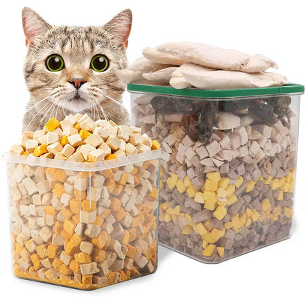 Cat Food Cats Treats Chicken Meat Cube Freeze Dried Pet Food Snacks for Kitten Chicken Flavor
