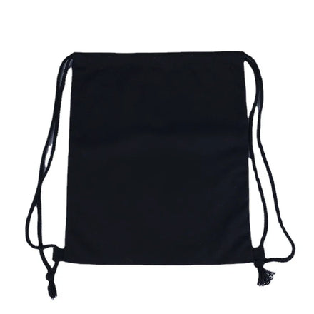 Hot Sale Customized logo Plain Natural Shopping Cotton Bag Draw String Backpack Cotton Canvas Drawstring Backpack