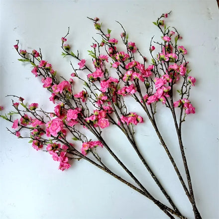 Wholesale G-2009 Silk Pink Artificial Cherry Blossom Branch Flowers for Home Decoration