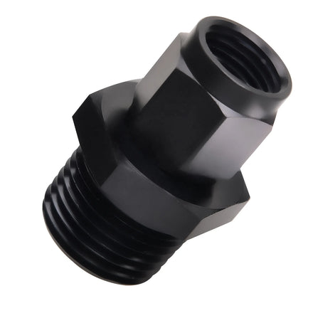 Universal Aluminum Fuel Fitting 6AN-1/2NPT 6AN-1/4NPT Black Oxidation Straight Hose Adapter Oil Thread for Pipe Fittings