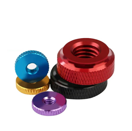 M3 M4 M5 M6 M8 M10 M12 Customized Aluminum 5051 Anodized Knurled Knob Thumb Nuts For Bicycle