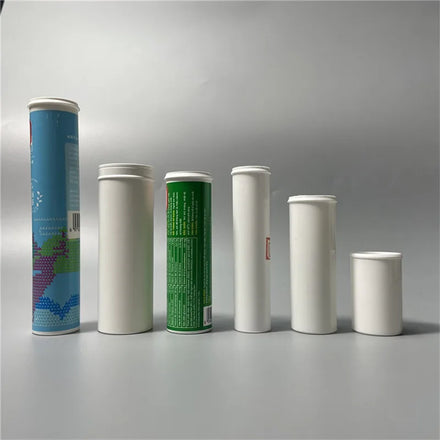 84mm 92mm 96mm 99mm 133mm 144mm Plastic Effervescent Tablets Tube with Desiccant Spring Cover