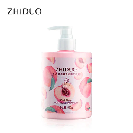 2022 OUBO Factory Price ZHIDUO Peach Honey Moisturizing Hand Cream Smoothing Hand Cream