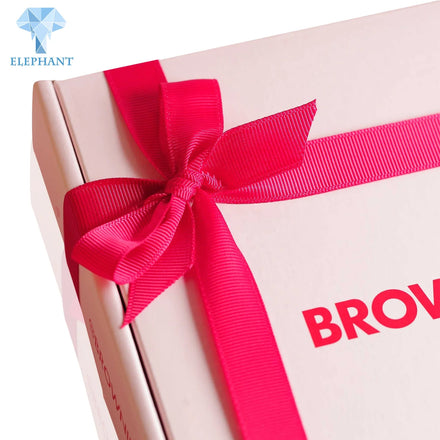 Custom White Pink Party Invitation Favors Cake Chocolate Candy Gift Wedding Box With Ribbon for Guest
