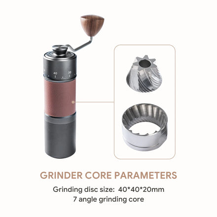 Professional Precision 0.016mm Manual Coffee Grinder 420 Burr Stainless Steel Coffee Bean Grinder With Max 30g Capacity
