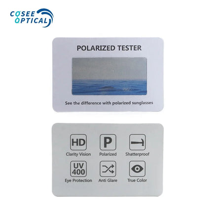 Batch Sale Reusable Polarized Sunglasses Tester Card Eyewear Accessories Lenses Polarization Tester Cards