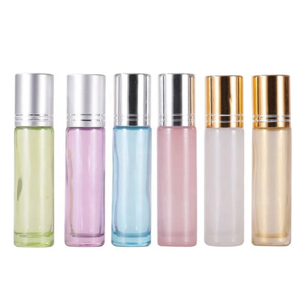 10ml Pearlescent Perfume Essential Oil Glass Roller Bottle for Custom Logo Printing Box Branding
