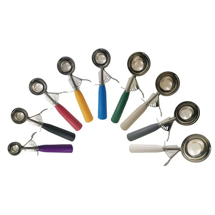 Premium Quality 304 Stainless Steel Eco-Friendly Multi-Color Portion Scoop Cookie/Food/Ice Cream Scoop with Trigger Release