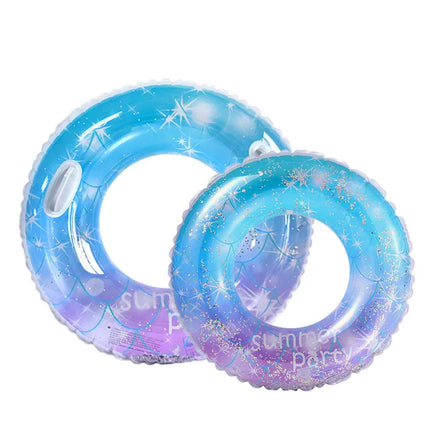 SP-492 the Thick Bright Star Swimming Circle Adult PVC Swimming Ring Under the Arm Swimming Circle Wholesale