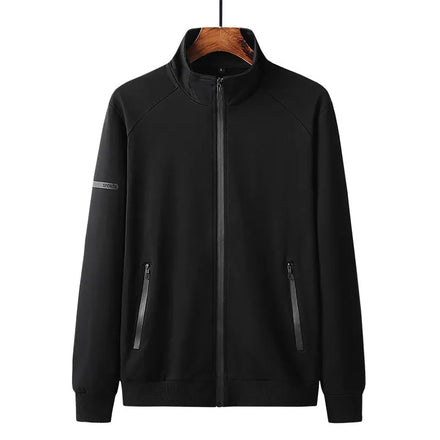 Custom Logo Autumn Coated Hooded Windproof Breathable Varsity Jacket Stand Collar Black Warm Casual Cotton