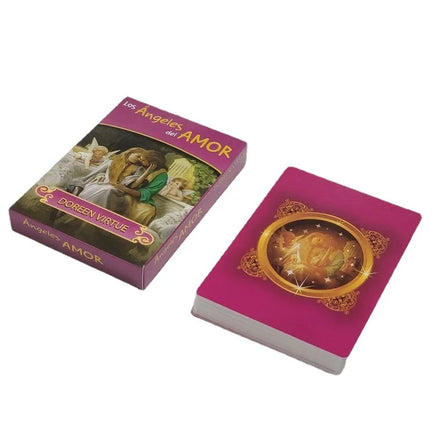 New Arrival Romantic Angel Oracle Card Spanish 44 Cards Custom Printing Play Card With Color Box