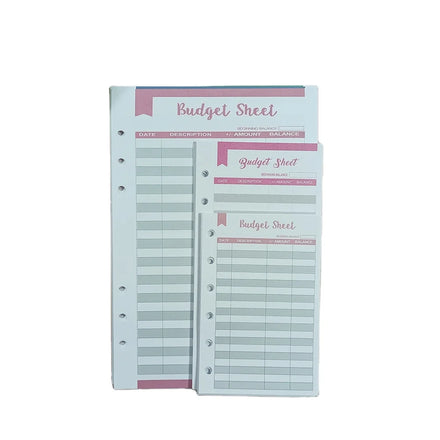New Arrival A5 A6 A7 Budget Sheets Budget Binder Sheet Tracking Expense Budget Planner Sheets in Bulk