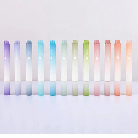 Sunrise Impression 4 Sets Large Capacity Creative Gradient Highlighter New Inclined Head Doodle Pen Key Marker Creative Marker