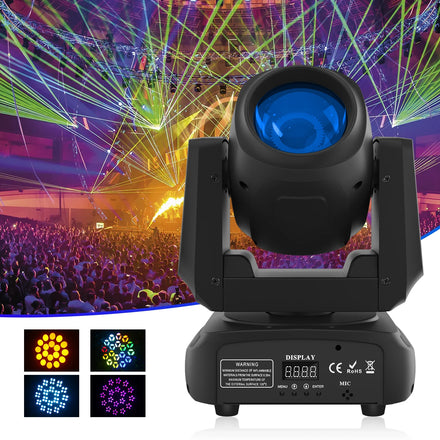 100W Moving Head Stage Lighting Gobo Beam Dazzling LED DMX for Bar Party Strobe DJ Light