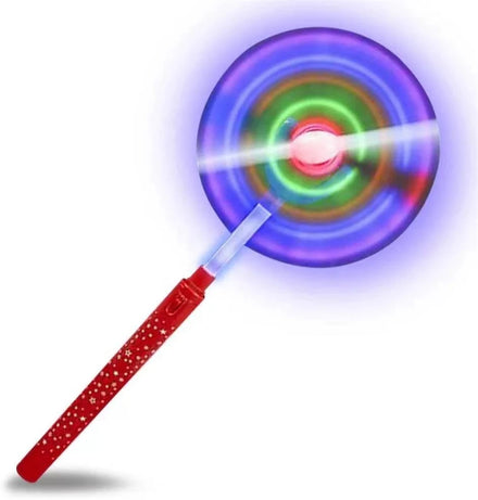 New Electric Light-emitting LED Flash Pinwheel Magic Wand Spinning Ball Toy