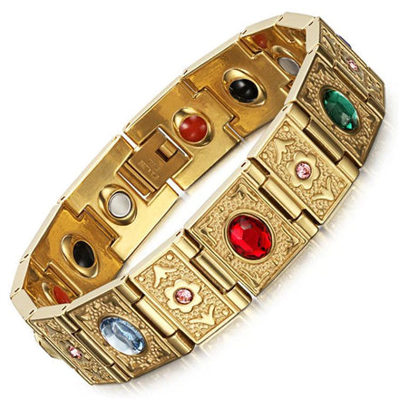 Stainless Steel Bracelet 2000 Gauss Energy Magnetic Therapy Jewelry Bracelets