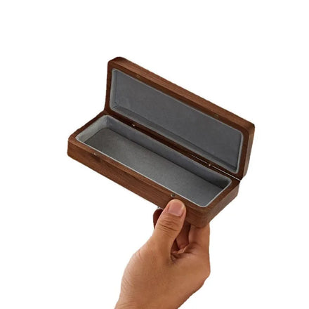 Luxury Walnut Wooden Eyeglasses Box Portable Business Gift Wooden Sunglass Box for Father's Day