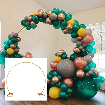 Romantic Wedding Metal Circle Balloon Arch Stand for Birthday Graduation Event Party Flower Holder