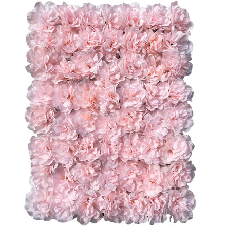 Wedding Decor Custom 3D Pink Roll up Cloth Artificial Silk Rose Flower Panel Backdrop Flower Wall