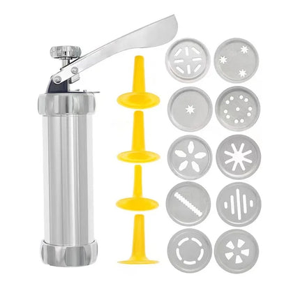 Wholesale Cake Decorating Kitchen Accessories Bakeware Cookie Press Kit Cream Injector Biscuit Machine Mold Flower-Making Gun