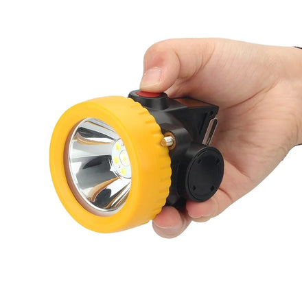 Helius Main and Auxiliary Ip68 Waterproof 2200mah Led Torch Flashlight Industrial Miner's Lamp Headlamp
