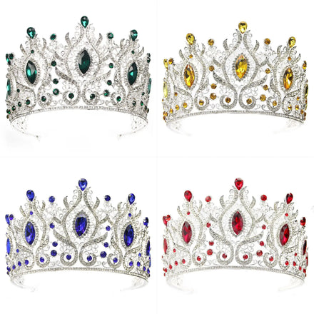 Elegant Crystal Rhinestone Alloy Pearl Bridal Wedding Tiara Hair Jewelry Accessories