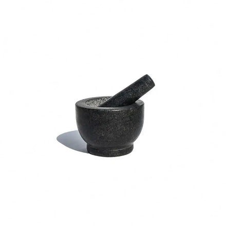 Natural Eco-Friendly Polished Granite Herb Spice Grinding Bowl Black Pestle Mortar Set JINXING Brand Custom Logo Kitchen