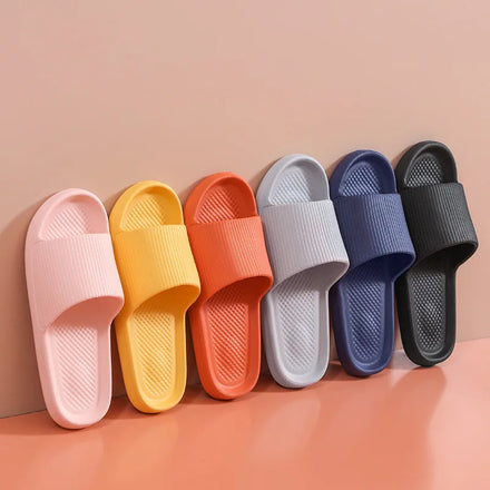 Wholesale Summer Foam Indoor Sliders Anti-Slip EVA Sandals Cushioning Breathability Cloud House Pillow Slides for Indoor Use