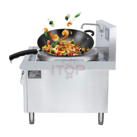 Cooking Wok Frying Pan Commercial National Induction Wok Cooker 380V Concave Cooktop Restaurant Equipment Electric Stove