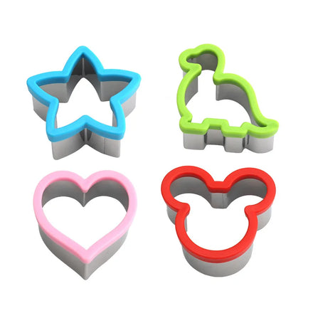 Star Christmas Tree Shape Stainless Steel DIY Press Dough Cookies Biscuit Mold Cutter